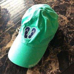 LIFE IS GOOD green flip flop adjustable baseball cap